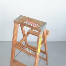 KELEER社製 アメリカ ヴィンテージ 4段 脚立 / 木製ラダー stepladder ディスプレイ 店舗什器 ガーデニング アンティーク ＃502-176-136_画像2