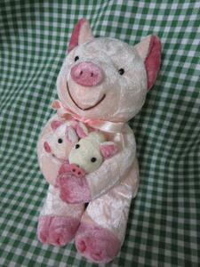 Ohara parent . pig soft toy 15cm