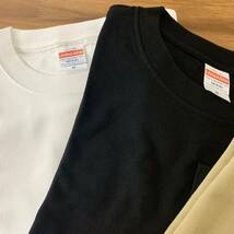 新品 ユナイテッドアスレ 無地ロンＴ リブなし長袖 Tシャツ 3色セット 白 黒 サンドカーキ レディース メンズ M_画像3