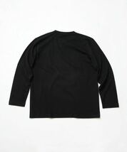 新品未使用 UNITED ATHLE 5.6oz 無地 リブ袖なし ロンT 長袖Tシャツ 黒 ブラック S サイズ ユナイテッドアスレ ユニセックス_画像4