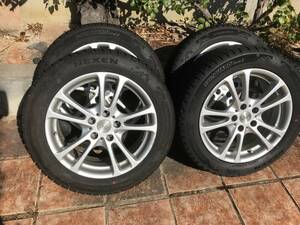 スタッドレスタイヤNEXEN WINGUARD ice2 215/55R17 PCD114.3 ホイールCTS 17x7JJ オフセット38 ハブ径63