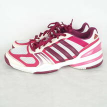 MK2272*adidas*アディダス*レディーススニーカー*US6.5-23.5cm*白・ワインレッド_画像3