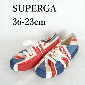 MK2284*SUPERGA*スペルガ*レディーススニーカー*36-23cm*青・赤・白