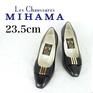 MK2483*MIHAMA*ミハマ*レディースパンプス*23.5cm*黒
