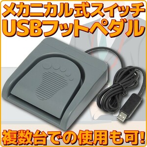 ルートアール メカニカル 高機能USBフットペダルスイッチ ゲームパッドマルチメディア入力対応 RI-FP1DXG