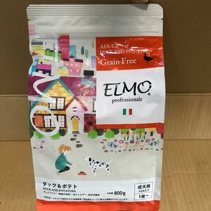 ELMO エルモ プロフェッショナーレ ドッグフード ダック＆ポテト グレインフリー アレルギーケア 成犬用 800g 