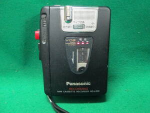 パナソニック ミニ カセット レコーダー RQ-L200 Panasonic 松下電器 VOS 検索用：プレイヤー プレーヤー ウォークマン 昭和 レトロ