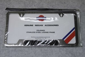 フェアレディZ Z33 350Z ナンバーフレーム 北米日産純正 ステンレス製 クロームメッキ POLISHED NISSAN 350Z 999MB-ZP000