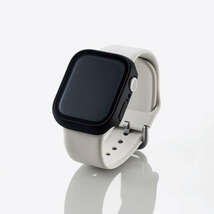 【3個】エレコム Apple Watch series7 41mm フルカバーケース プレミアムガラス 反射防止 ブラック AW-21BFCGMBK 4549550240376　_画像6