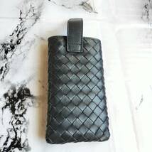 【1品限り】BOTTEGA VENETA ボッテガ ヴェネタ マルチケース 小物入れ ブラック 黒 ブランド 本革 中古 #B29_画像2