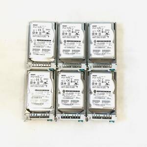 S5103066 HGST 900GB SAS 10K 2.5インチ HDD 6点【中古動作品】