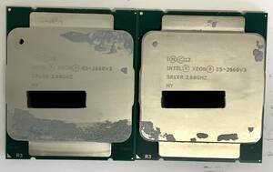 S51020151 INTEL XEON E5-2660V3 2.30GHZ CPU 2点【中古動作品】