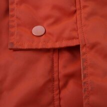 エーティー 中綿コート フードファー付き ロングコート ナイロンジャケット アウター 日本製 M相当 メンズ フリーサイズ オレンジ A/T_画像5