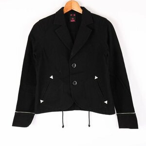  X-girl tailored jacket полоса tops хлопок 100% подкладка нет женский 1 размер черный X-girl