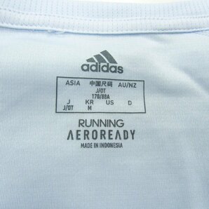 アディダス 半袖Tシャツ エアロレディ ランニングウエア 大きいサイズ レディース OTサイズ ブルー adidasの画像2