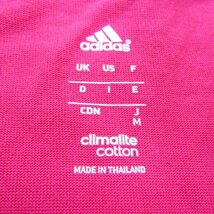 アディダス 半袖Tシャツ ロゴT スポーツウエア クライマライトコットン レディース Mサイズ ピンク adidas_画像2