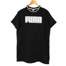 プーマ Tシャツ 半袖 無地 トップス スポーツウエア 黒 メンズ Lサイズ ブラック PUMA_画像1