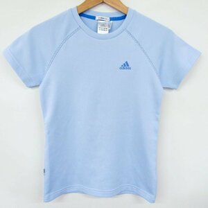 アディダス 半袖Tシャツ クライマライト UVケア 無地 スポーツウエア レディース Mサイズ ブルー adidas