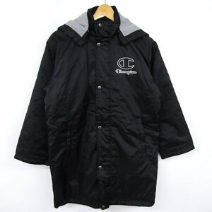  Champion nylon jacket bench coat outer Kids for boy 140 size black Champion