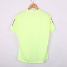 アディダス 半袖Tシャツ クライマライト 袖ライン ランニングウエア メンズ Sサイズ イエロー adidas_画像2