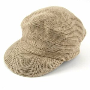  Ozoc Casquette mesh simple brand hat lady's beige OZOC