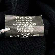 ニューエラ ニット帽 ビーニー ロゴ ニットキャップ ブランド 帽子 レディース メンズ ブラック NEW ERA_画像3