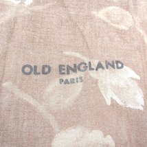 オールドイングランド ストール 花柄 シルク100％ フランス製 ブランド 小物 レディース ブラウン OLD ENGLAND_画像4