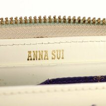 アナスイ 長財布 ラウンドファスナー ハート 小銭入れあり ブランド ロングウォレット レディース イエロー ANNA SUI_画像3