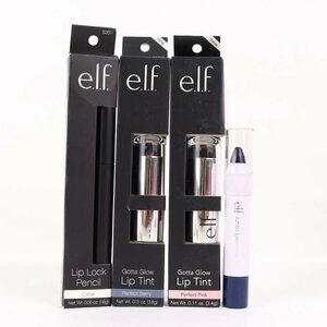 エルフ 口紅等 リップロックペンシル他 未使用 4点セット まとめて コスメ 外装難有 レディース elf