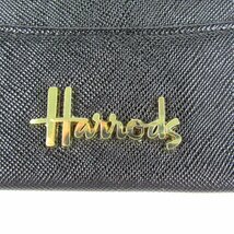ハロッズ カードケース パスケース 定期入れ ロゴプレート ブランド 小物 黒 レディース ブラック Harrods_画像3