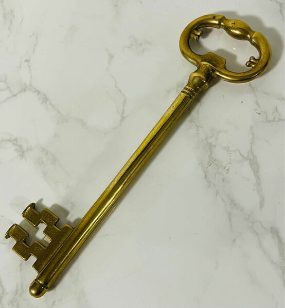 イタリア製☆アンティーク☆真鍮製品 ゴールド鍵型