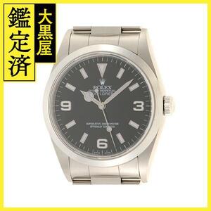 2001年並行紙ギャラ　ROLEX　ロレックス　メンズ腕時計　エクスプローラーＩ　14270　P番　ブラック文字盤　自動巻　ステンレス【433】