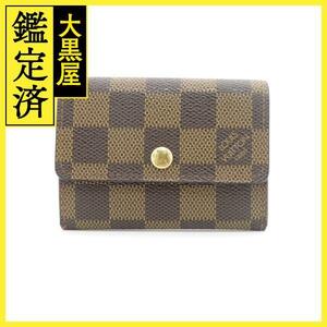 LOUIS VUITTON　ルイヴィトン　コインケース　ポルトモネ・プラ　N61930　ダミエ　 2147100480009　【437】