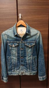 FOB FACTORY MADE IN JAPAN F2288 Rerax Denim 3rd damaje jacket 