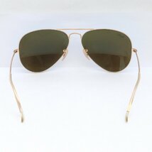 RAYBAN AVIATOR CLASSIC ティアドロップ 58□14 ゴールド RB3025 レイバン サングラス_画像3