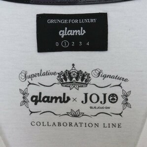 GLAMB × JOJO ナランチャ・ギルガ プリントTシャツ サイズ1 ホワイト グラム ジョジョ 半袖カットソーの画像3