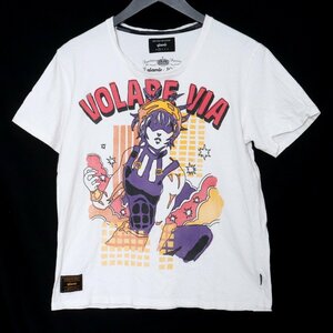 GLAMB × JOJO ナランチャ・ギルガ プリントTシャツ サイズ1 ホワイト グラム ジョジョ 半袖カットソー