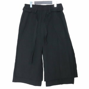 KLASICA VENT LAYERED FOLKLORE TROUSERS サイズ2 ブラック 23C-TRS-031 クラシカ レイヤードサルエルワイドハーフパンツ クロップド