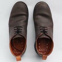 27cm相当 GUIDI & ROSELLINI MOROSINO 1907 HAND DYED BLACK サイズ43 1/2 グイディ ロゼリーニ ブラック ダービーシューズ 短靴 レザー_画像5