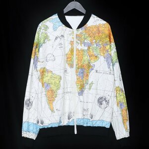 SAINT MICHAEL × DR.WOO WORLD MAP PARER JKT L SM-S23-0000-084 セントマイケル ドクターウー ペーパーワールドマップジャケット