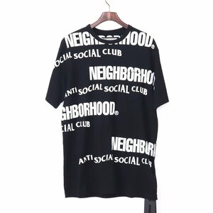 未使用 ANTI SOCIAL SOCIAL CLUB × NEIGHBORHOOD ASSC/C-CREW.SS L ブラック アンチソーシャルソーシャルクラブ ネイバーフッド Tシャツ