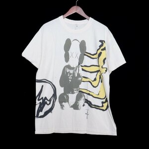 未使用 トラヴィススコット カクタスジャック TRAVIS SCOTT CACTUS JACK KAWS FOR FRAGMENT TEE フラグメント 半袖Tシャツ カットソー L