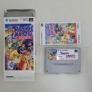 SFC スーファミ すごろクエスト++ ダイスニクス Sugoro Quest ++ DICENICS テクノスジャパン TECHNOS スーパーファミコン 箱説付【10