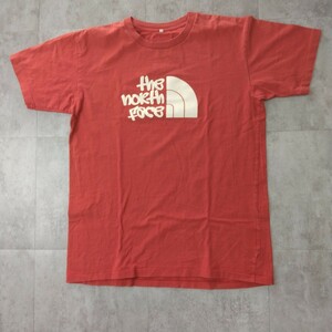THE NORTH FACE　ザノースフェイス　半袖　メンズ　Tシャツ　赤　レッド　XL 綿100%　コットン