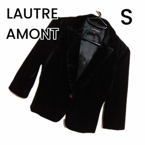 【LAUTREAMONT】ブラック ベロア シングルジャケット 1サイズ
