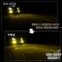 フィット GE系 GK系 GP系 ゼスト ゼストスパーク JE1 JE2 LEDフォグランプ イエロー H8 H11 H16 黄色 LED バルブ 車検対応 後付け １年保証_画像3