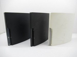 n72008-ty ジャンク● SONY ソニー PS3本体 CECH-3000A（160GB）×2 CECH-2000A（120GB）×1 計3台 [035-231029]