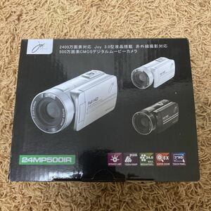 ジョワイユ　JOYEUX 2400万画素　デジタルムービーカメラ24MP500IR ブラック　ビデオカメラ