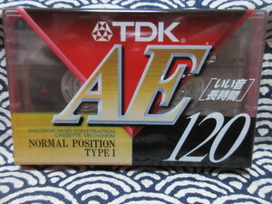 カセットテープ　TDK　AE　ノーマル　１２０分