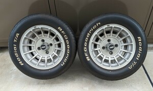 エンケイバハ　BFグッドリッチ　14×7J 114.3 4H サニトラ　ブルーバード　サニーバン　ダットサン　セリカ　街道レーサー　当時　旧車